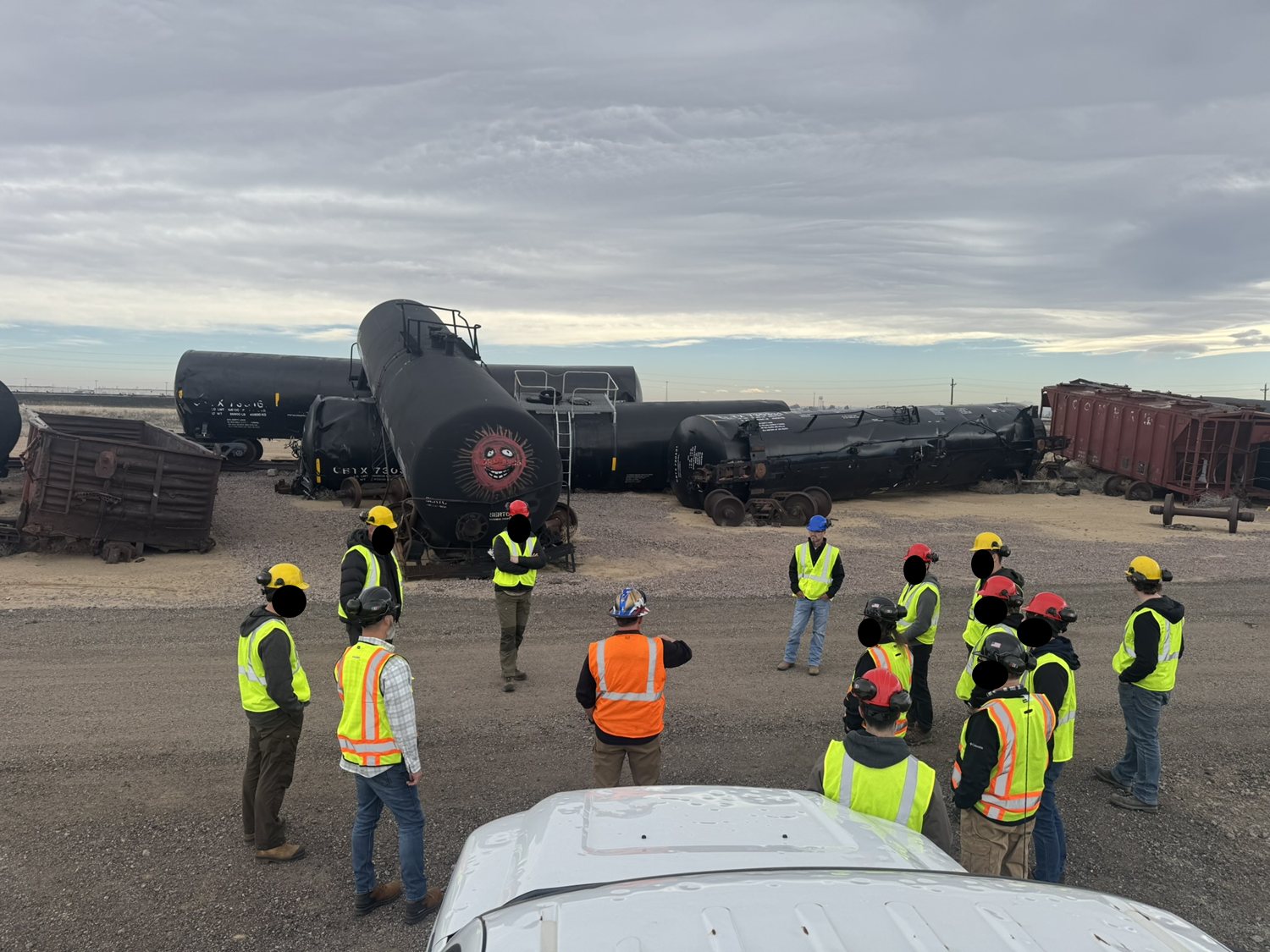 Train derailment case study — analysis of infrastructure failure modes and cascading effects.