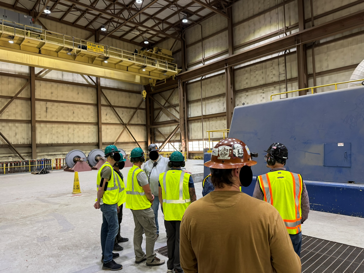 Coal generation facility — close assessment of power plant structures and critical processing components.